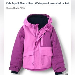 Lands End winter jacket size 6-7